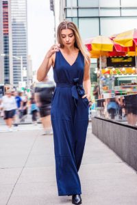 Various ways to layer a chic blue dress