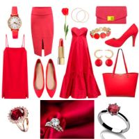 abbinare accessori per abito rosso da cerimonia
